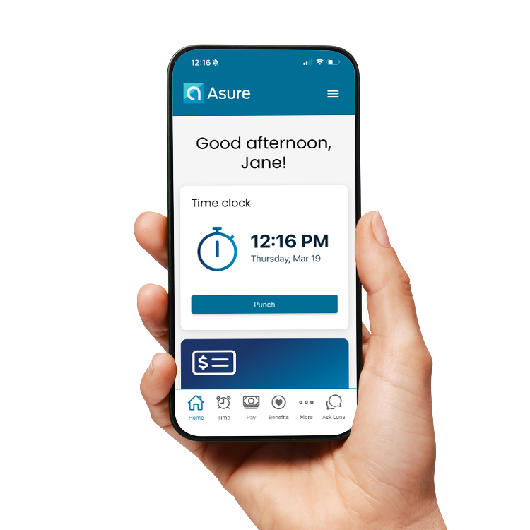 Mobile punch time clock