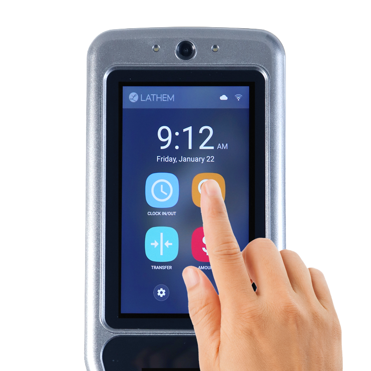 Touchscreen time clock